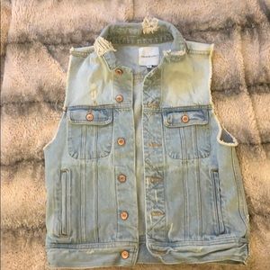 Thread & Supply Distressed Jean Vest
